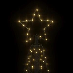 LED kerstboom kerstboom lichtboom kerstdecoratie verlichting buiten verlicht lichtketting outdoor kegelvorm warm wit 200 leds 70x180 cm