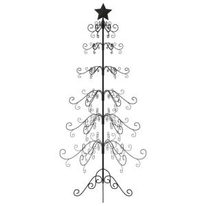 Metall-Weihnachtsbaum für Dekorationen Schwarz 215 cm, Tannenbaum Künstlich, Christmas Tree, Tannenbaum Deko, Weihnachtsbäume, Christbaum - 359609