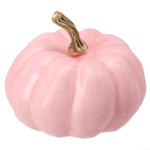 Künstlicher Jute-Kürbis für Thanksgiving-Dekoration, verschönern Sie mühelos die Herbstästhetik Ihres Hauses (Rosa)