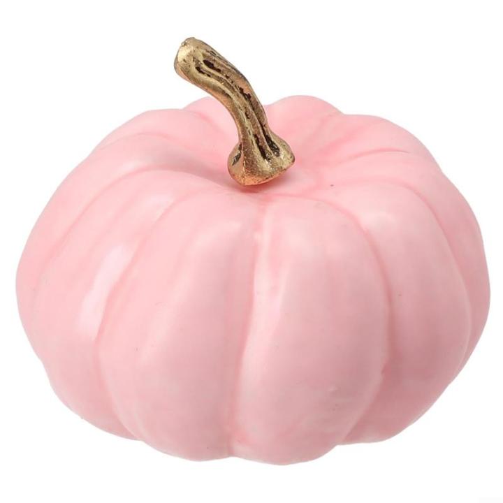 Künstlicher Jute-Kürbis für Thanksgiving-Dekoration, verschönern Sie mühelos die Herbstästhetik Ihres Hauses (Rosa)