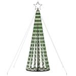 LED Weihnachtsbaum Aussen Kegelform Weihnachtsbaum Metall Groß Kaltweiß 275 LEDs Tannenbaum Lichterbaum Weihnachtsdeko Aussen Weihnachtsbaum Tanne 180 cm