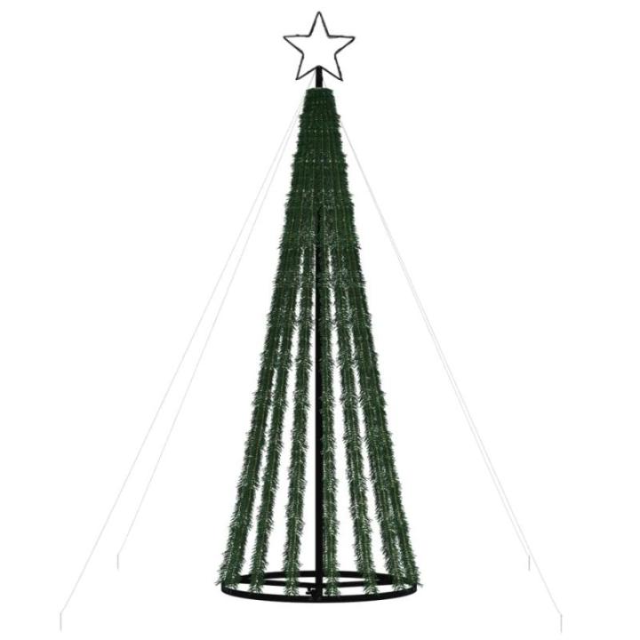 LED Weihnachtsbaum Aussen Kegelform Weihnachtsbaum Metall Groß Kaltweiß 275 LEDs Tannenbaum Lichterbaum Weihnachtsdeko Aussen Weihnachtsbaum Tanne 180 cm