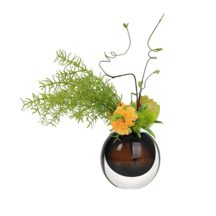 Kunstblumen Kleine künstliche Blumen in Vase, grüne Pflanze, Glasblumenarrangement, für Tischdekoration im Home Office für jeden Anlass