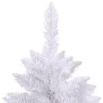 Tannenbaum Kunstbaum mit PVC-Spitzen, Weihnachtsdeko Dekobaum für Innen Außen Künstlicher Weihnachtsbaum Klappbar mit Ständer Weiß 240 cm