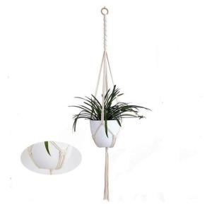 Handgemaakte Macramé Bedrijfshanger Bloem / Pot Hanger Pot Vak voor Wanddecoratie Count/Tuin Pothouder voor Planten (Kleur: DTC1006)