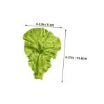 1 Satz Lebensmitteldekor Kunstpflanze Künstliche Pflanzen Künstliches Gemüse Lebensechtes Gemüse Realistisches Gemüseblatt Simulation Von Salatblattmodellen PVC Green 4 Stück