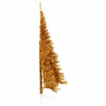 Kunstkerstboom met standaard, 210 cm hoog, kerstdecoratie, kunstboom, hoge kunstmatige dennenboom, PET en staal, goud