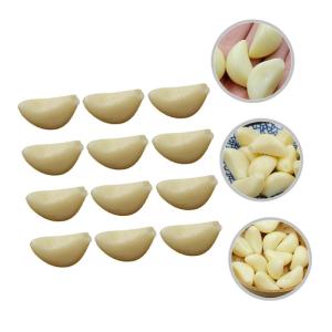 60 STK Simulierter Knoblauch Elefantenknoblauch lebensechter Knoblauch künstliches Gemüse küchendekoartikel Simulierte Knoblauchzehen Modell Knoblauchzehen falsches Gemüsedekor