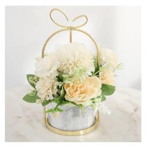 Kunstblumen Künstliche Blumen, Hortensie, Chrysantheme, Kunstblumen, Dekor, Keramik-Pflanztopf, Tischplatten-Pflanzgefäß für jeden Anlass