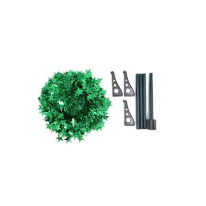 Kuaizi Weihnachtsbaum Ornament einziehbare Weihnachten Liefert Wolle Top Christmas Tree Folding Weihnachtsdekor Fit for Home Party Jingxin(1.5M,Grün)