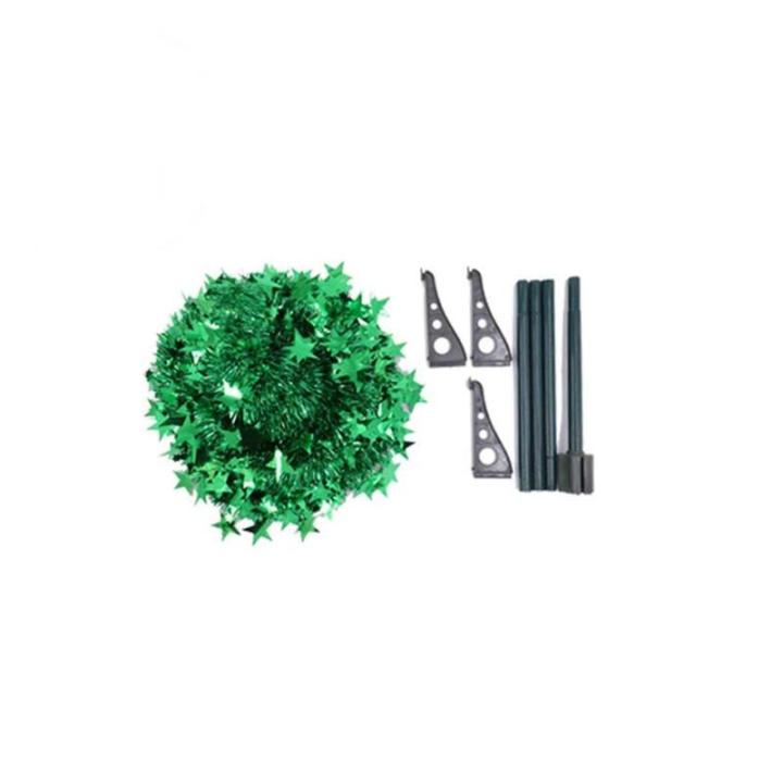 Kuaizi Weihnachtsbaum Ornament einziehbare Weihnachten Liefert Wolle Top Christmas Tree Folding Weihnachtsdekor Fit for Home Party Jingxin(1.5M,Grün)