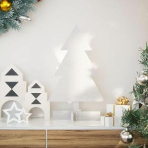 Weihnachtsbaum Weihnachtsdekoration Weihnachtsdekoration Baum Weihnachtsdeko Weihnachtsdekoration zum Schmücken Weiß 60 cm Massivholz KieferWeiß