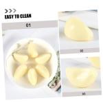 3 Sätze 3 Sets Künstlicher Knoblauch Küchendekoration Gemüse Display Requisiten Knoblauchflocken Dekor Gefälschtes Gemüsemodell Gefälschtes Gemüse Simuliertes 12 Stück * 3