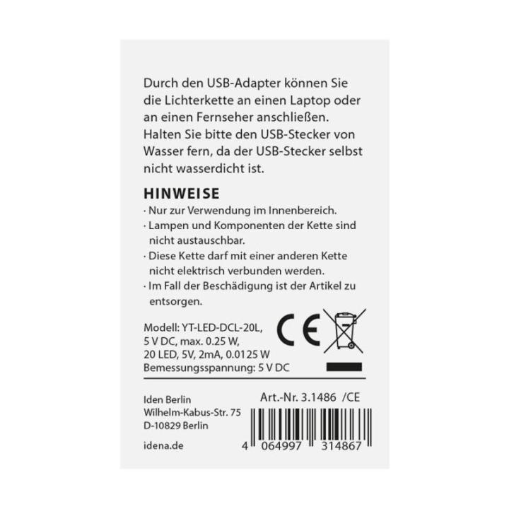31486 - Decoratieve kerstboom met 20 leds in warm wit, ca. 25 cm hoog, met rode boomversiering in pot en USB-aansluiting, decoratie voor binnen, als winter-, advents- en kerstdecor