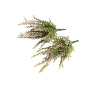 Kunstmatige Erika/Erikabousch/heide met 15 stelen Kleur: lichtroze (2 stuks)