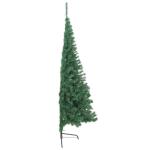 Christbaum künstlich,Weihnachtsbaum Rock,Künstlicher Halber Weihnachtsbaum mit Ständer Grün 240 cm PVCGeeignet für Patio, Schlafzimmer, Wohnzimmer, Weihnachten