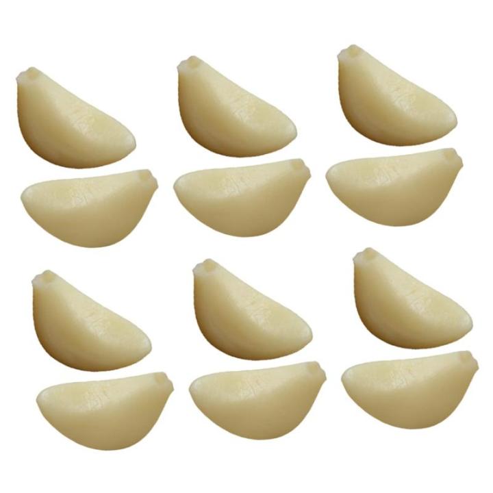 24 STK Simulierter Knoblauch Modell Mit Künstlichen Knoblauchflocken Falsches Gemüsedekor Gefälschter Knoblauch Gefälschte Gemüsestütze Elefantenknoblauch Knoblauchflocken Pr