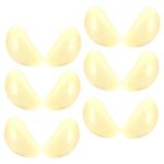 5 Sätze 5 Sets Künstlicher Knoblauch Gefälschtes Gemüse Gemüse Display Requisiten Küchendekoration Knoblauchflocken Modell Simulation Knoblauchflocken Dekor 12 Stück * 5