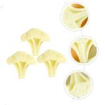 2 Sätze Blumenkohl Modell Simulation Grüner Brokkoli Gemüse Requisiten Grüne Accessoires Lebensechte Blumenkohl Verzierung Künstliches Gemüse Gemüse Ornament 3 Stück * 2