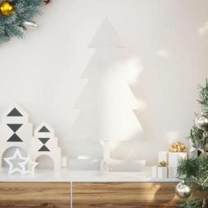Weihnachtsbaum Weihnachtsdekoration Weihnachtsdeko Weihnachtsdekoration Baum Weihnachtsdekoration zum Schmücken Weiß 80 cm Massivholz KieferWeiß