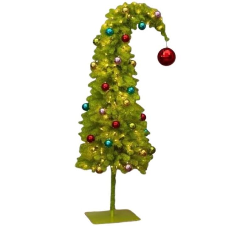 Weihnachtsbaum Christbaum Künstlicher Gebogener Weihnachtsbaum for Den Innenbereich, Weihnachtsfeierzubehör, Heimbüro-Dekoration Künstlicher Weihnachtsbaum