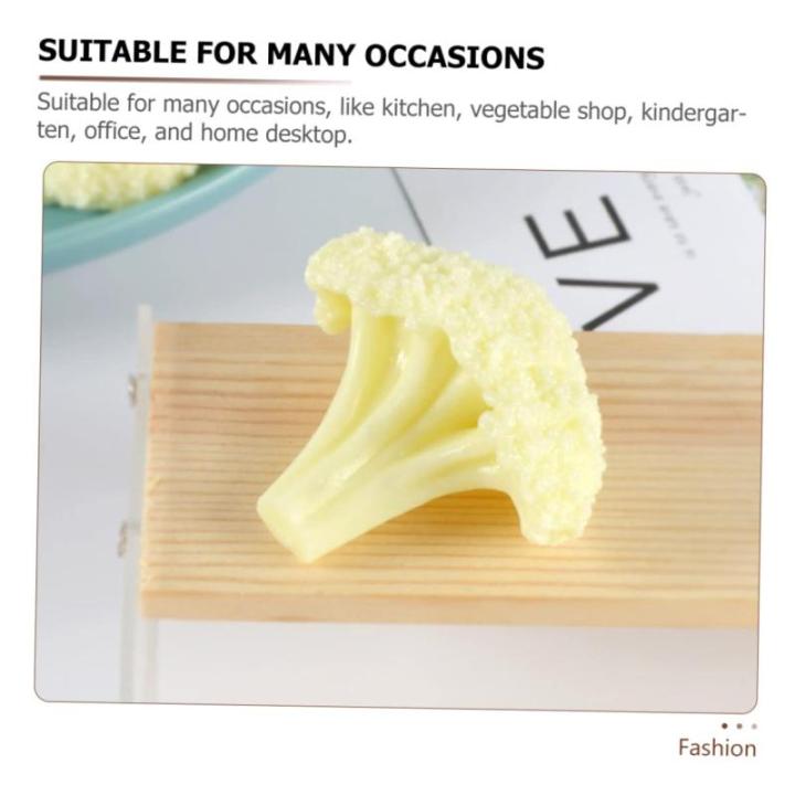 1 Satz Blumenkohlmodell Künstliche Blumen Kreative Blumenkohl Künstliche Lebensechte Blumenkohl Grünes Spielzeug Simulation Gemüsemodelle Simulation Von Blumenkohl 3 Stück
