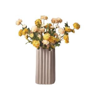 Kunstblumen Gefälschte Blumen mit Vase, Tischdekoration für Esszimmer, Blumenarrangements für Kaffeetischdekoration, Wohnkultur für jeden Anlass