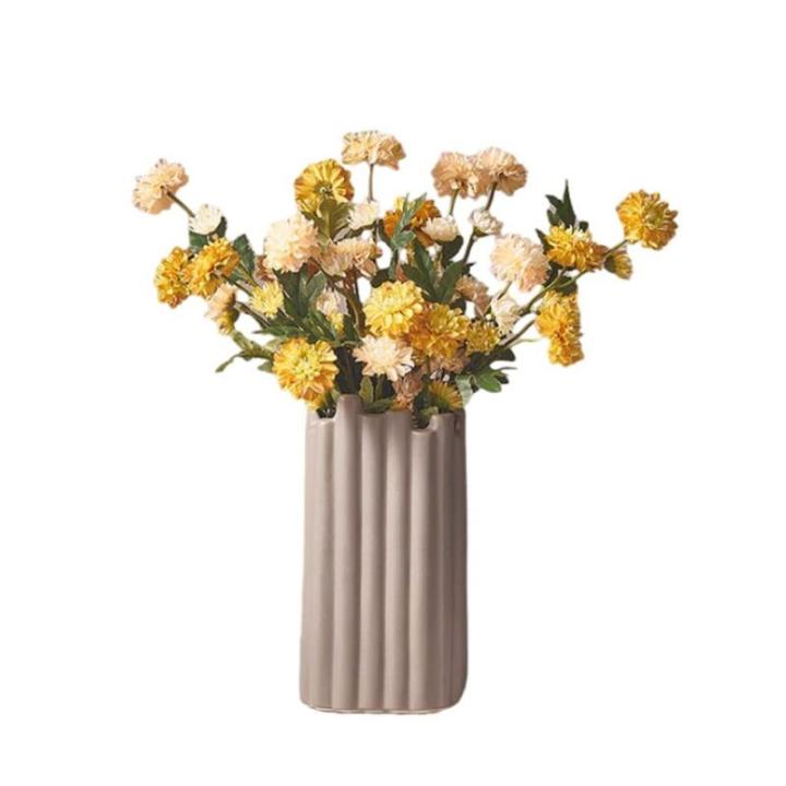 Kunstblumen Gefälschte Blumen mit Vase, Tischdekoration für Esszimmer, Blumenarrangements für Kaffeetischdekoration, Wohnkultur für jeden Anlass