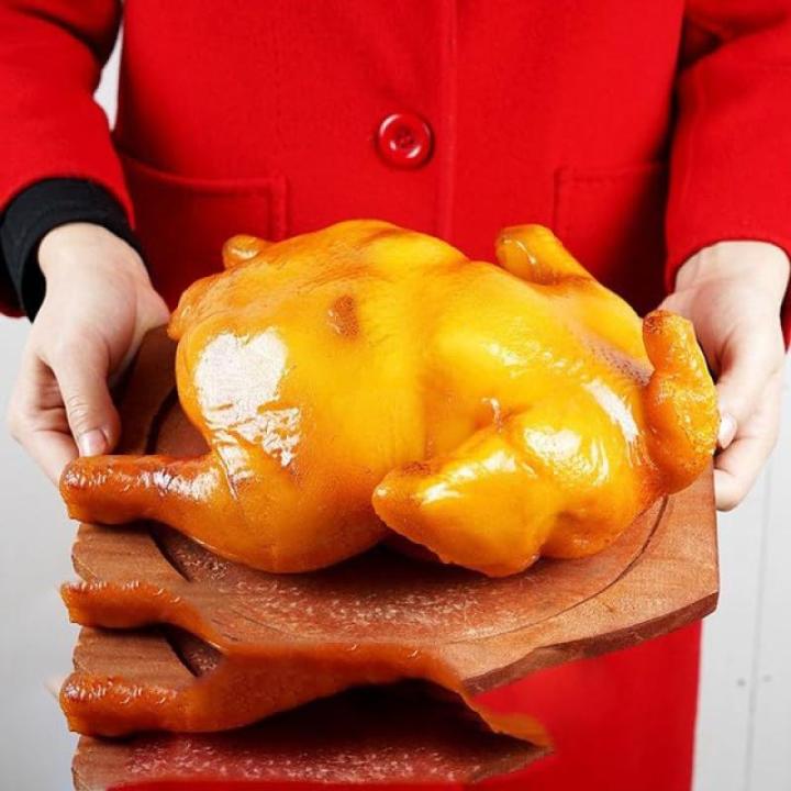 Simulatie Voedsel Model Hotel Decoratie Plastic Nep Gebakken Eend Foie Gras Pettitoe Foto Schiet Vroege Kindertijd Onderwijs Rekwisieten Champagne