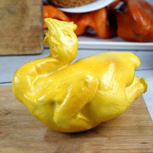 Simulatie Voedsel Model Hotel Decoratie Plastic Nep Gebakken Eend Foie Gras Pettitoe Fotosessie Vroege Kinderen Onderwijs Rekwisieten - Olijf