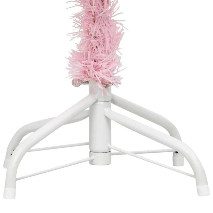 Künstlicher Weihnachtsbaum mit Ständer Christbaum Tannenbaum Kunstbaum Weihnachten Künstlicher Weihnachtsbaum Weihnachtsdeko Rosa 180 cm PVC