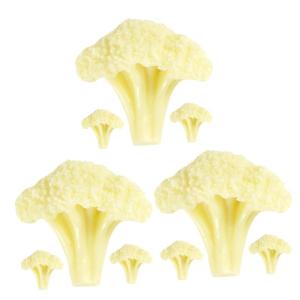 3 Sätze Blumenkohlmodell Gemüsemodell Simulation Von Gemüse Blumenkohl Simulation Von Blumenkohl Requisiten Simuliertes Blumenkohlmodell Grüne Dekorationen 3 Stück * 3