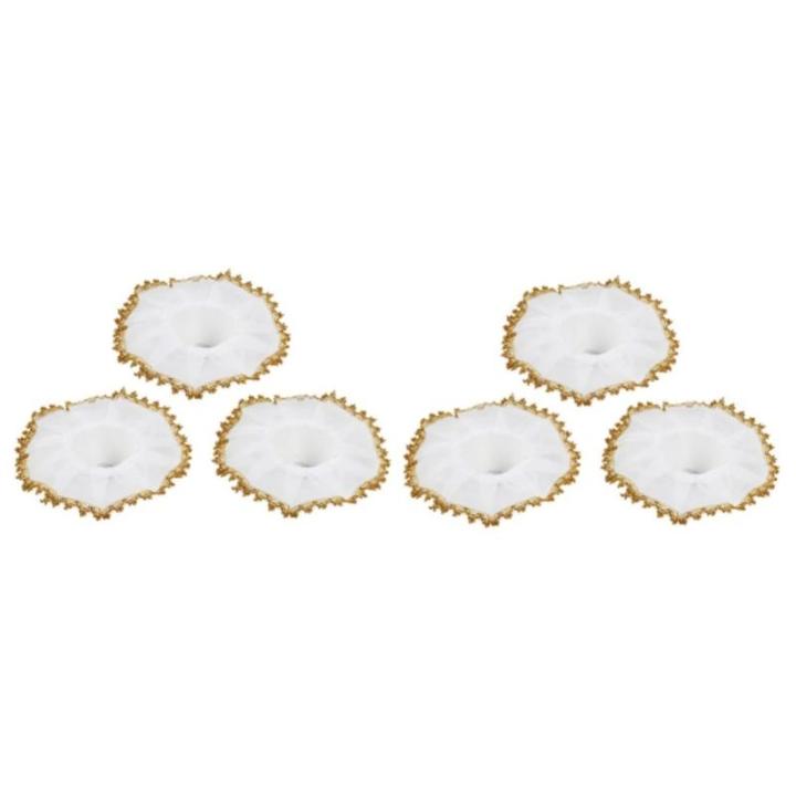6 STK Strauß Halter Halsband Brautstrauß Spitzenkragen Halter für Brautstrauß hochzeitsdeko Hochzeitsversorgung Halsbandhalter künstlich schmücken Halterung Korsage