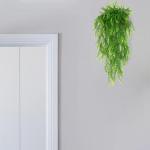 2 stuks 80 cm kunstmatige hangende planten nep klimop wijnstok nepvarens Perzische rotan nepplanten voor muur binnen buiten tuin bruiloft wanddecoratie (groen)
