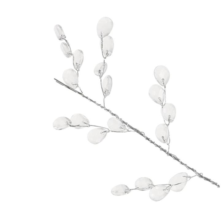 20 Stück Kristallperlen Blumen Hochzeit Zuhause DIY Zubehör Acryl Ranke Hochzeit Party DIY Handwerk Hochzeit Pflanzenknospenzweig Künstlicher Blumenzweig
