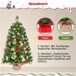 Set van 2 mini-kunstkerstboom 92 cm met 50 warmwitte ledlampen en 20 dennenappels, kleine kerstboom, tafel, dennenboom voor kerstdecoratie, groen