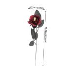 10st Schädel Stieg Halloween-Spielzeug Künstliche Rosen Halloween-blumendekor Halloween Tischdekoration Halloween-blumenstrauß Blumenstrauß Für Halloween Seidenrosenblume Plas