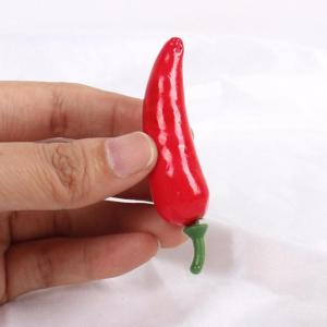 32st Simuliertes Gemüse Tischdekoration Gemüse Künstliche Paprika Simulierte Pfeffermodelle Mini-Chili Falsche Peperoni Dekorative Pfeffermodelle Chili-verzierung Schaum Rot