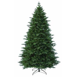 23005 240 cm kunstkerstboom PE/PVC (Ø ca. 152 cm) met 2366 punten, snel op te bouwen klapscherm, natuurgetrouwe spuitgietelementen, dennenboom incl. metalen kerstboomstandaard