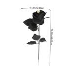 10St Schädel stieg Halloween-Wanddekorationen künstliche Seidenrosenblumen Halloween Halloween assecoires gefälschte Rose mit Halloween-Rosendekor Polyester