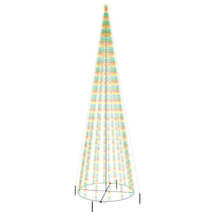LED Weihnachtsbaum Aussen Kegelform Weihnachtsbaum Metall Mehrfarbig 1134 LEDs Tannenbaum Lichterbaum Weihnachtsdeko Aussen Weihnachtsbaum Tanne Groß 800 cm