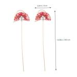 2St Blumenstab würfelunterlage einhelll LEDs Leuchtmittel lichtwärts Beliebt DIY-Fan-Pick 2022 Cupcake-Picks Material für Blumenarrangements fächerförmiges Dekorpick Plastik 