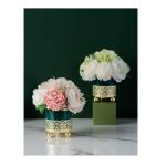Kunstblumen Künstliche Blumen mit Vase, künstliche Blumen im Keramiktopf, Simulationsblume, Tischdekoration, Zubehör, künstliche Pflanze für jeden Anlass