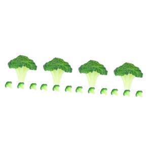 16 STK Simulierter Blumenkohl Gefälschte Gemüsespielzeuge Simulierter Grüner Brokkoli Realistische Brokkoli-Requisiten Lebensechtes Gemüse Künstliches Gemüse Brokkoli PVC Gre