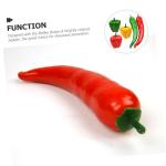 2 Sätze Simulationsmodell Paprika Schaufensterpuppe Maneküre- Set Gemüsemodell Repiclas Gefälschte Essensrequisite Gefälschte Lebensmittelmodellstütze Poly-Drache 5 Stück * 