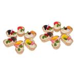 Fake Kuchen künstliche Kuchen 12 Stücke Simulierte Brot Modell Dessert Gefälschte Cupcake Modell Simulation Cupcake Display Requisiten Realistisches Essen
