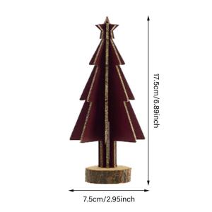Hölzerne Weihnachtsbaum Dekoration,Mini Desktop Dekoration,Familie Tisch Kamin Dekoration,Hölzerne Weihnachtsbaum Tischplatte Weihnachtsdekorationen für Weihnachten Party Tisch 