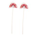 2st Blumenstab Ostern Cupcake Picks Blumenstrauß-Arrangement Pflücken Dekorative Blumenpflücker 2022 Cupcake-Picks Sushi-Ornamente Japanische Kuchendekorationen Rosa Plastik