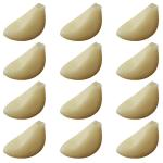 3 Sätze Simulierter Knoblauch Küchendekoartikel Simulierte Knoblauchzehen Nachgemachte Knoblauchflocken-Requisiten Simulation Gemüsedekor Gemüse-Foto-Requisite PVC 12 Stück * 