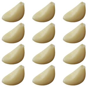 3 Sätze Simulierter Knoblauch Küchendekoartikel Simulierte Knoblauchzehen Nachgemachte Knoblauchflocken-Requisiten Simulation Gemüsedekor Gemüse-Foto-Requisite PVC 12 Stück * 